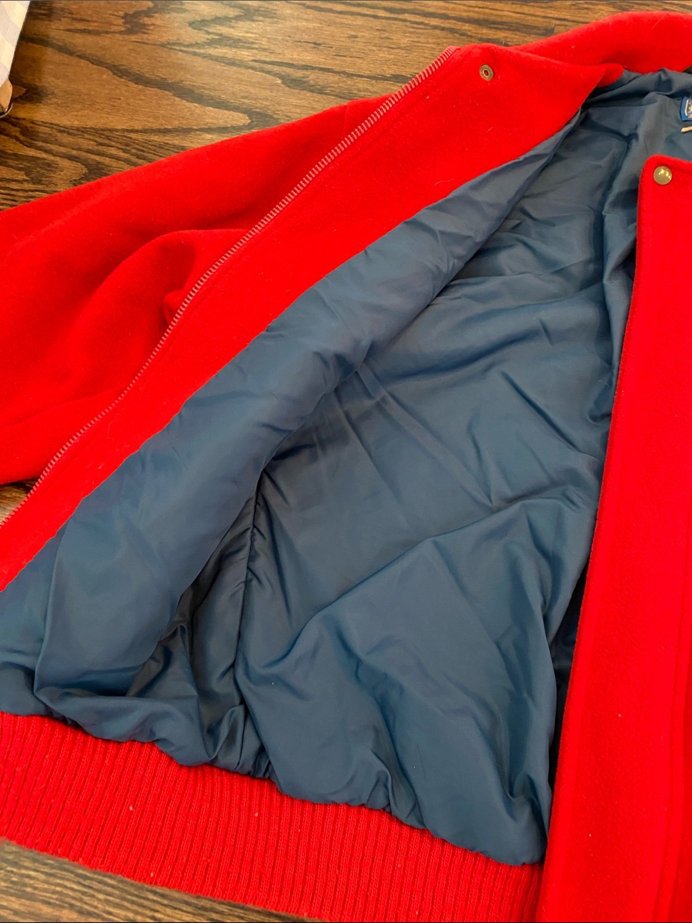 Vintage Pendleton Red Wool Western Bomber Jacket. Beautiful! - Picture 7 of 9
